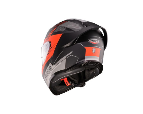 Шолом CABERG Full Face Roxter Colt, матовий чорний/флюоресцентний червоний/чорний, розмір M