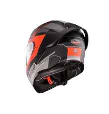 Шолом CABERG Full Face Roxter Colt, матовий чорний/флюоресцентний червоний/чорний, розмір XL
