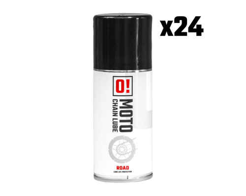 НАБІР З 24 СПРЕЙ ДЛЯ ЗМАЩЕННЯ ЛАНЦЮГІВ OMOTO 150 МЛ ROAD O! CHAIN LUBE (O!MOTO) (OLE-042) (УПАКОВКА З 24 ШТУК)