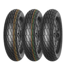 ШИНА MITAS 130/80-19 (27X7-19) FT-18 FLAT TRACK NHS TT (ЗЕЛЕНА СМУГА) ПЕРЕДНЯ/ЗАДНЯ DOT 42/2022
