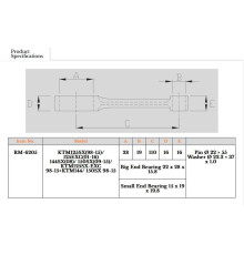ШАТУН ROYAL RODS № TR15 № 125 SX '98-'15, BETA RR 125 '18-'25