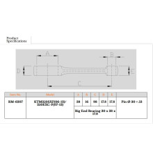 ШАТУН ROYAL RODS № TR15 № 250 SXF '06-'12