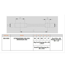 ШАТУН ROYAL RODS KTM 300 EXC '04-'17, KTM 250 SX '03-'25