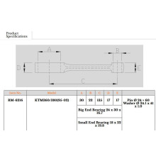 ШАТУН ROYAL RODS № TR15 № 360/380 '95-'02