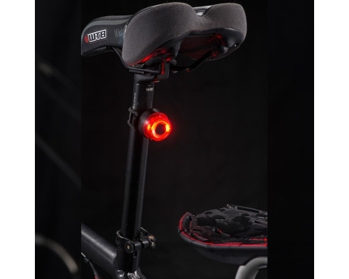 ОСВІТЛЕННЯ BIKETEC / ЛАМПА / ЗАДНЯ ЛАМПА ДЛЯ ВЕЛОСИПЕДА З АВТОМАТИЧНИМ ВИКОРИСТАННЯМ USB ЧОРНОГО ВИГЛЯДУ