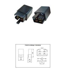 РЕЛЕ СТАРТЕРА DZE APRILIA; BMW; DERBI; HONDA; KYMCO; MOTO GUZZI (OEM AP8212469; AP8224462; 61137707940; 38501-GN2-014; 38501-GAM-007; 38501-GBN2-004)