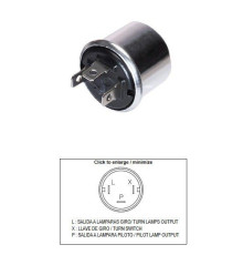УНІВЕРСАЛЬНИЙ ВИМИКАЧ ПОВОРОТУ DZE (12V 2+2 21W)