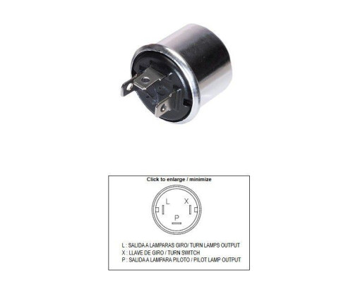 УНІВЕРСАЛЬНИЙ ВИМИКАЧ ПОВОРОТУ DZE (12V 2+2 21W)