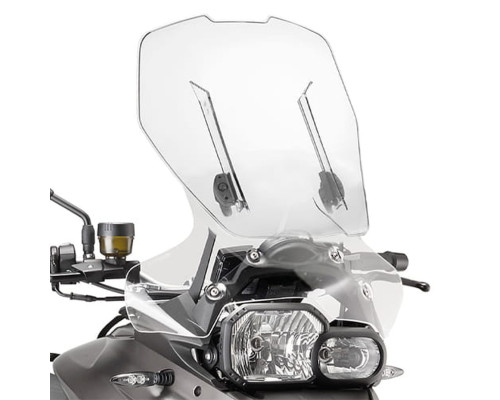 СКЛЯНКА KAPPA BMW F 700 GS '13-'17 З РЕГУЛЬОВАНИМ ПОТОКОМ ПОВІТРЯ, ПРОЗОРА (В 53 СМ X Ш 51 СМ)