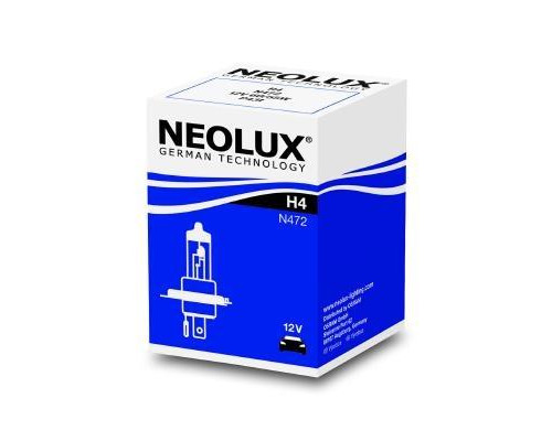 Галогенна лампа NEOLUX H4 12V 60/55W P43T