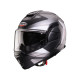 CABERG KASK SZCZĘKOWY FLIP-BACK (SZCZĘKA DO TYŁU) MODEL TRIP LUNAR SOLID KOLOR CZARNY MAT/BIAŁY/SZARY ROZMIAR XS (PINLOCK W ZESTAWIE)