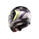 CABERG KASK SZCZĘKOWY FLIP-BACK (SZCZĘKA DO TYŁU) MODEL TRIP LUNAR SOLID KOLOR CZARNY MAT/SZARY/ŻÓŁTY FLUO ROZMIAR L (PINLOCK W ZESTAWIE)