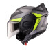 CABERG KASK SZCZĘKOWY FLIP-BACK (SZCZĘKA DO TYŁU) MODEL TRIP LUNAR SOLID KOLOR CZARNY MAT/SZARY/ŻÓŁTY FLUO ROZMIAR XL (PINLOCK W ZESTAWIE)