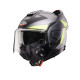 CABERG KASK SZCZĘKOWY FLIP-BACK (SZCZĘKA DO TYŁU) MODEL TRIP LUNAR SOLID KOLOR CZARNY MAT/SZARY/ŻÓŁTY FLUO ROZMIAR XL (PINLOCK W ZESTAWIE)