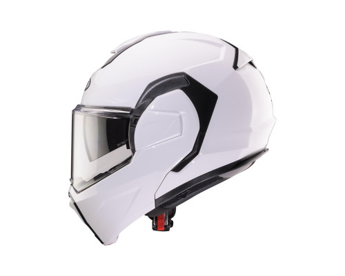 CABERG KASK SZCZĘKOWY FLIP-BACK (SZCZĘKA DO TYŁU) MODEL TRIP SOLID KOLOR BIAŁY POŁYSK ROZMIAR M (PINLOCK W ZESTAWIE)
