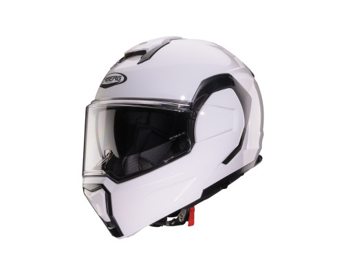 CABERG KASK SZCZĘKOWY FLIP-BACK (SZCZĘKA DO TYŁU) MODEL TRIP SOLID KOLOR BIAŁY POŁYSK ROZMIAR M (PINLOCK W ZESTAWIE)