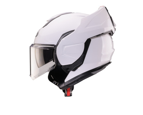 CABERG KASK SZCZĘKOWY FLIP-BACK (SZCZĘKA DO TYŁU) MODEL TRIP SOLID KOLOR BIAŁY POŁYSK ROZMIAR XL (PINLOCK W ZESTAWIE)