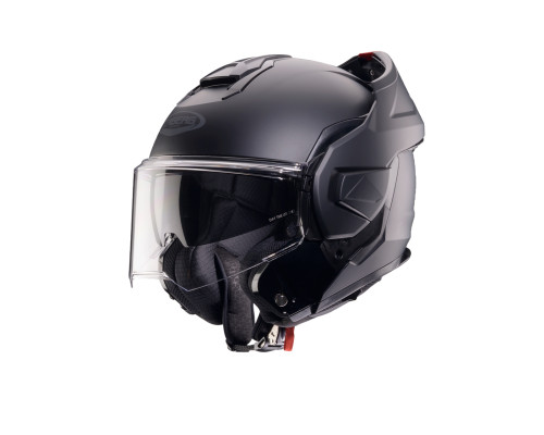CABERG KASK SZCZĘKOWY FLIP-BACK (SZCZĘKA DO TYŁU) MODEL TRIP SOLID KOLOR CZARNY MAT ROZMIAR L (PINLOCK W ZESTAWIE)