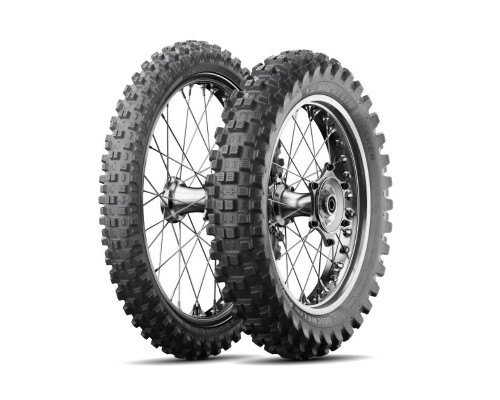 MICHELIN KOMPLET OPON (CAI920489/26) 90/90-21 TRACKER 54R TT M/C PRZÓD DOT 2026 + (CAI087115/26) 140/80-18 TRACKER 70R TT M/C TYŁ DOT 2026 + KUBEK TERMICZNY MICHELIN