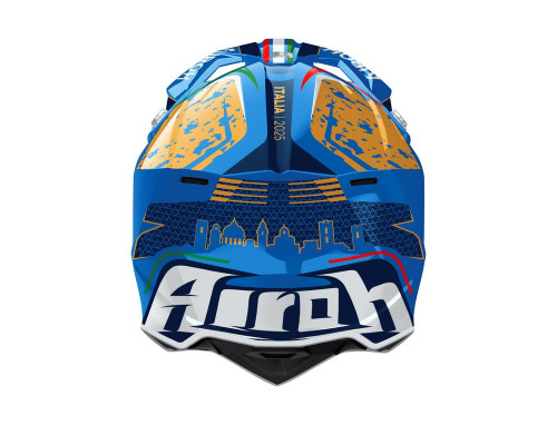 AIROH KASK CROSS / ENDURO / ATV / QUAD WRAAAP 6DAYS ITALY 2025 KOLOR NIEBIESKI/CZARNY/ BIAŁY ROZMIAR S