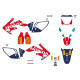 BLACKBIRD KOMPLET NAKLEJEK (OKLEIN) HONDA CRF 250R '04-'09, CRF 250X '04-'21 REPLICA TEAM HRC 25 HONDA