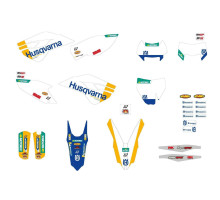 BLACKBIRD KOMPLET NAKLEJEK (OKLEIN) HUSQVARNA FC/TC '14-'15, TE/FE '14-'16 REPLICA HUSQVARNA FACTORY MXGP 26