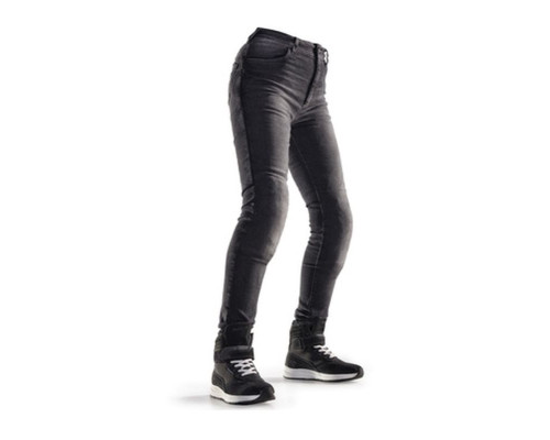 MODEKA PROMOCJA SPODNIE JEANSY MOTOCYKLOWE DAMSKIE CITY NOMAD KIM BLACK KOLOR CZARNY ROZMIAR LL (PRZEDŁUŻANE)
