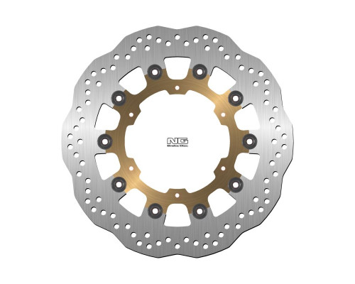 NG TARCZA HAMULCOWA PRZÓD YAMAHA FJR 1300 '03-'19, MT-01 '05-'06, XV V-MAX 1700 '09-'17, YZF-R7 '99-'02 (320X132X5MM) (6X8,25MM) WAVE PŁYWAJĄCA (ZŁOTY ŚRODEK)
