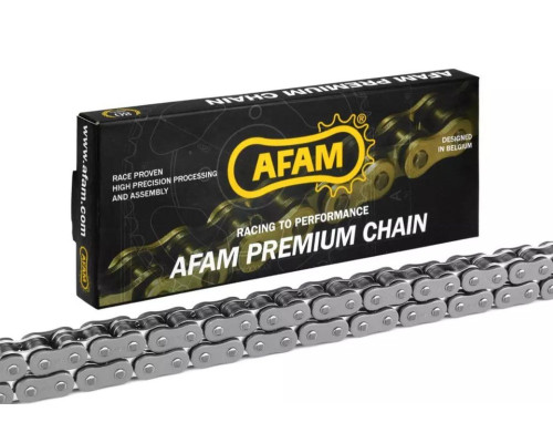 AFAM 2026/04 ŁAŃCUCH NAPĘDOWY ROAD / SPORT XS-RING A525XSR2-G 120L (500-1000CCM) (ZAKUWKA DRĄŻONA) KOLOR ZŁOTY