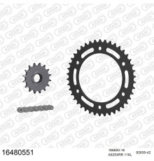 AFAM 2026/04 ZESTAW (KOMPLET) NAPĘDOWY BMW F 800 GS BOLTS 10.5MM 2006-2018 (166600-16, 92635-42, A525XMR3 116L)