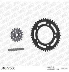 AFAM 2026/04 ZESTAW (KOMPLET) NAPĘDOWY HONDA NC 750 X DCT 2021-2024 (20617-17, 10627-41, A520XMR3 114L)