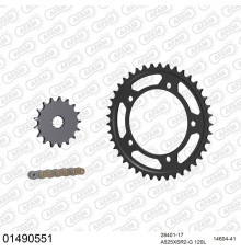 AFAM 2026/04 ZESTAW (KOMPLET) NAPĘDOWY SUZUKI DL 1050 V-STROM 2020-2022 (28401-17, 14604-41, A525XSR2-G 120L) KOLOR ZŁOTY