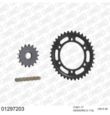 AFAM 2026/04 ZESTAW (KOMPLET) NAPĘDOWY YAMAHA XJR 1300 2008-2014 (21801-17, 12813-38, A530XHR2-G 110L) KOLOR ZŁOTY