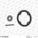 AFAM 2026/04 ZESTAW (KOMPLET) NAPĘDOWY YAMAHA YFM 700 RAPTOR 2005-2024 (21608-14, 12407-38, A520XSR-G 98L) KOLOR ZŁOTY