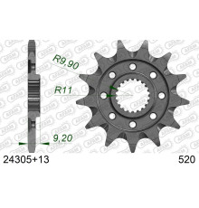 AFAM 2026/04 ZĘBATKA PRZEDNIA 2146 13 KAWASAKI KXF 250 '06-'17 SAMOOCZYSZCZAJĄCA (JTF1446.13SC) (ŁAŃC. 520)