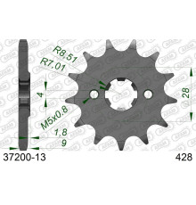 AFAM 2026/04 ZĘBATKA PRZEDNIA 2223 13 APRILIA 125 RS4 4 11-16 (JTF712.13) (ŁAŃC. 428)