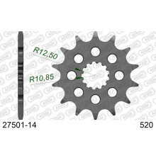 AFAM 2026/04 ZĘBATKA PRZEDNIA 565 14 YAMAHA YZF/WRF 400/426/450, YFZ 450 '04-'13 (JTF565.14) (ŁAŃC. 520)