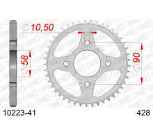 AFAM 2026/04 ЗАДНЯ ЗІРКА 269 41 HONDA CG 125 '02-'05, CM 125 '82-'97, CB 125T '82-'88, DAELIM VC 125 '96-'99 (JTR269.41) (ЛАНЦ.. 428)