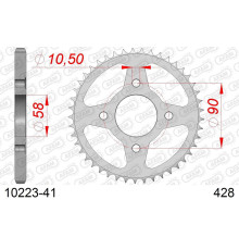 AFAM 2026/04 ZĘBATKA TYLNA 269 41 HONDA CG 125 '02-'05, CM 125 '82-'97, CB 125T '82-'88, DAELIM VC 125 '96-'99 (JTR269.41) (ŁAŃC. 428)