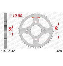 AFAM 2026/04 ЗАДНЯ ЗІРКА 269 42 HONDA CG 125 '02-'05, CM 125 '82-'97, CB 125T '82-'88, DAELIM VC 125 '96-'99 (JTR269.42) (ЛАНЦ.. 428)