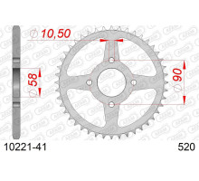 AFAM 2026/04 ЗАДНЯ ЗІРКА 279 41 HONDA VT 125C '99-'07 (JTR273.41) (ЛАНЦ.. 520)