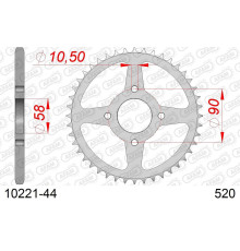 AFAM 2026/04 ZĘBATKA TYLNA 279 44 HONDA XL 125V VARADERO '01-'13 (JTR273.44) (ŁAŃC. 520)