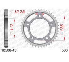 AFAM 2026/04 ЗАДНЯ ЗІРКА 408 43 HONDA CBR 600F '91-'96, CBF 1000 '06-'10 (SC58) (JTR302.43) (ЛАНЦ.. 530)