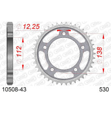 AFAM 2026/04 ZĘBATKA TYLNA 408 43 HONDA CBR 600F '91-'96, CBF 1000 '06-'10 (SC58) (JTR302.43) (ŁAŃC. 530)