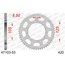 AFAM 2026/04 ZĘBATKA TYLNA 4402 53 DERBI SENDA 50R/SM, APRILIA RX 50, MBK 50 (JTR1131.53) (ŁAŃC. 420)