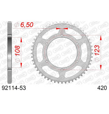 AFAM 2026/04 ZĘBATKA TYLNA 4412 53 APRILIA RS 50 '06-'14, DERBI GPR 50 '04-'13, SENDA SM 50 '07-'12 (JTR1133.53) (ŁAŃC. 420)
