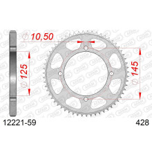 AFAM 2026/04 ZĘBATKA TYLNA 4482 59 YAMAHA XVS 125 DRAG STAR '00-04, XVS 250 DRAG STAR '01-04' (JTR1874.59) (ŁAŃC. 428)