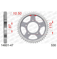 AFAM 2026/04 ZĘBATKA TYLNA 824 47 SUZUKI GSF 600 95-04, GSF 650 05-06 (JTR829.47) (ŁAŃC. 530)