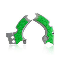 ACERBIS X-GRIP FRAME GUARDS KAWASAKI KX 250 F '15-'20 ( KXF 250 ) КОЛІР ЗЕЛЕНИЙ / СІРИЙ
