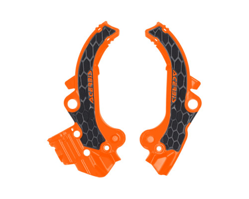 ЗАХИСТ РАМИ ACERBIS X-GRIP KTM SX 65 '24-'26, GAS GAS MC 65 '24-'26, HUSQVARNA TC 65 '24'-26 КОЛІР ПОМАРАНЧЕВИЙ / ЧОРНИЙ